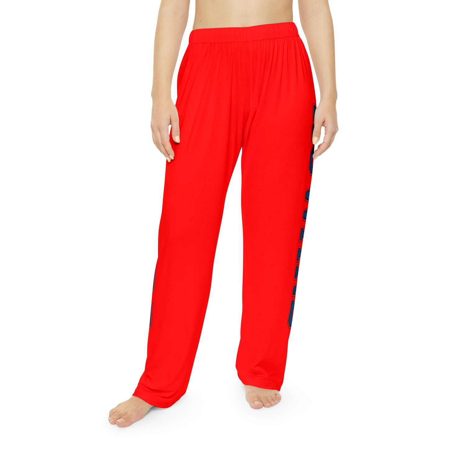 Howard-Inspired Women’s Pajama Pants | HBCU Lounge Bottoms/ Bright Red