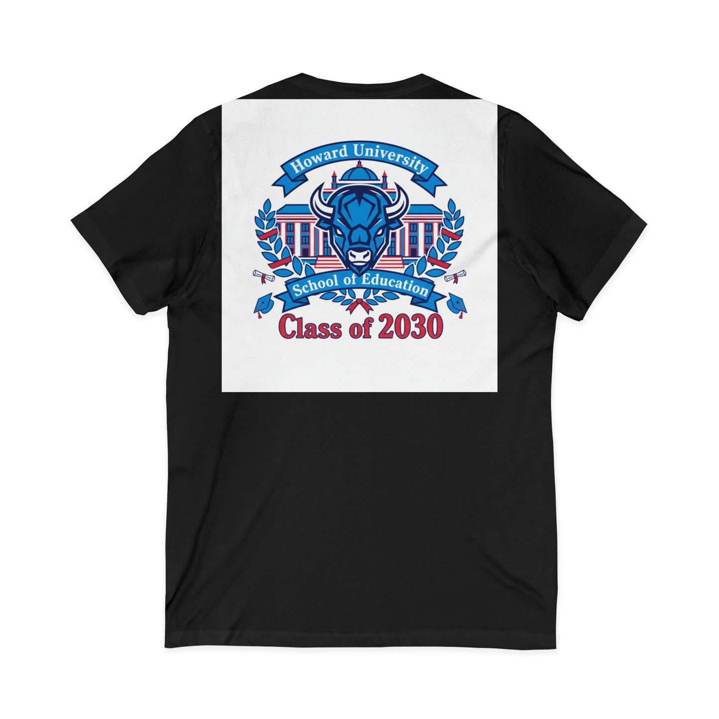 Howard University Class of 2030 Unisex V-Neck T-Shirt | The Mecca Incoming Class Tee
