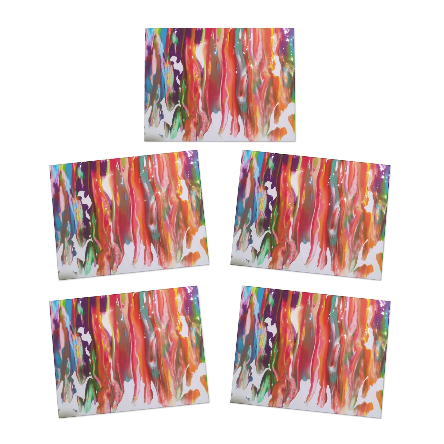 Elegance in Ink:  Abstract Art Note Card Set(5-Pack)