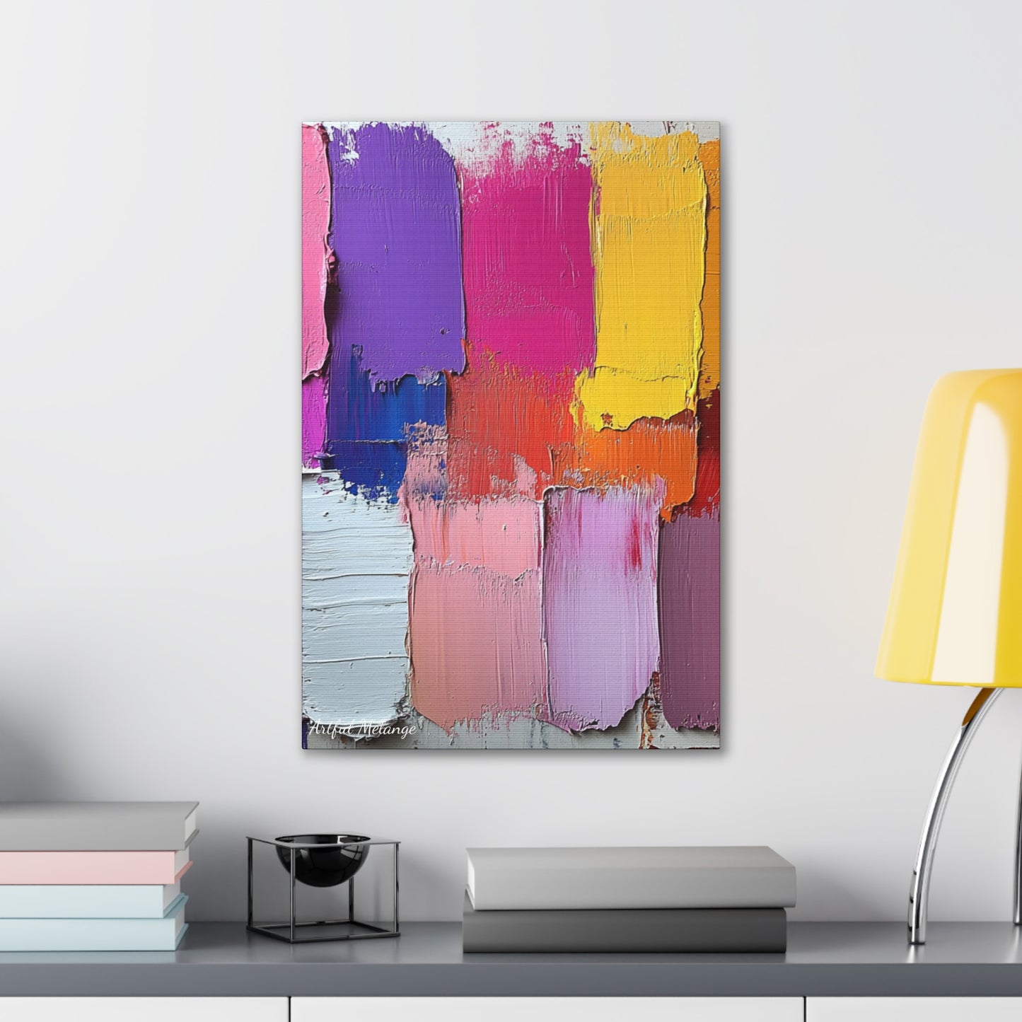 Acrylic Abstract Canvas Print - Richly Textured Artistry