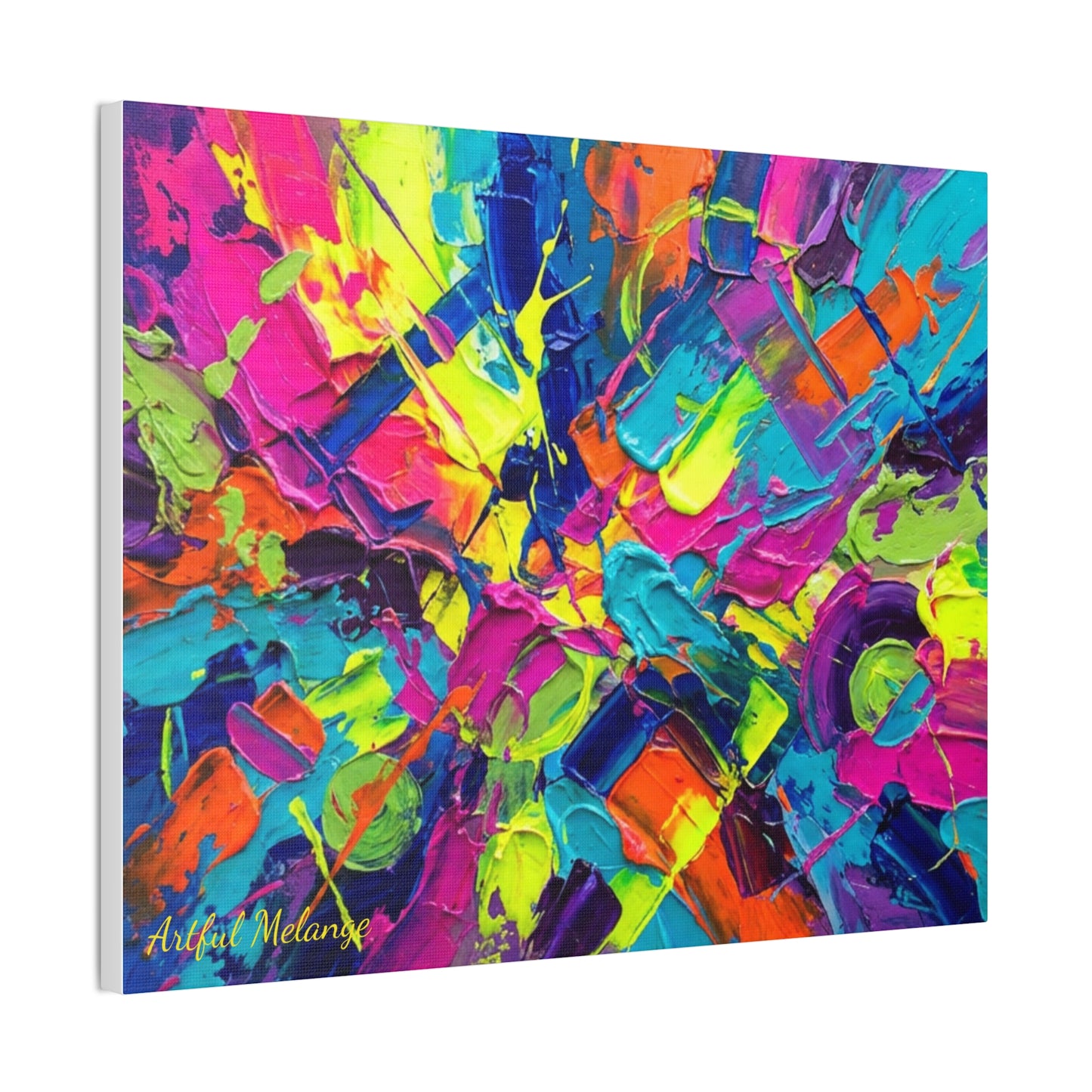 Acrylic Abstract Canvas Print - Richly Textured Artistry