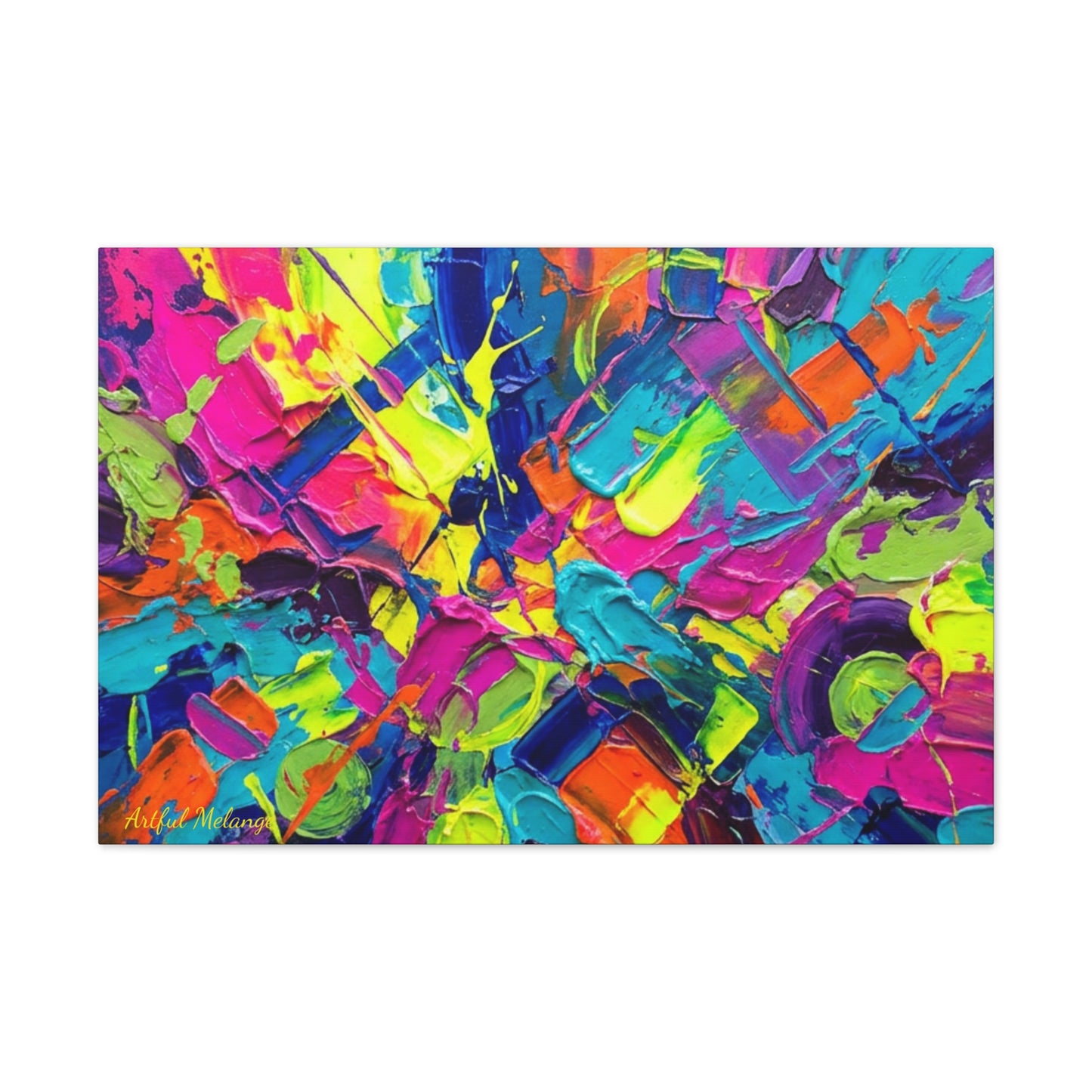 Acrylic Abstract Canvas Print - Richly Textured Artistry