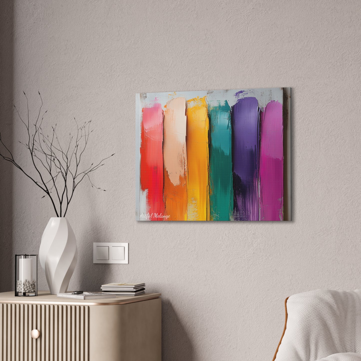 Acrylic Abstract Canvas Print - Richly Textured Artistry