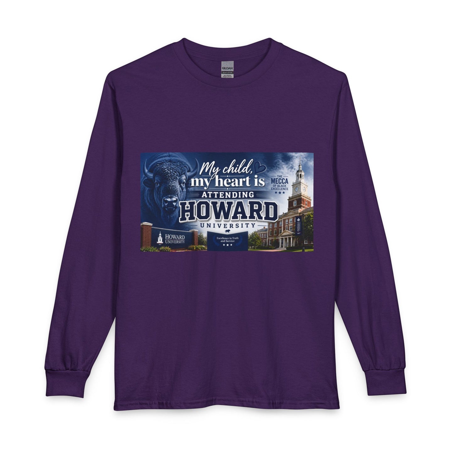 Howard University Pride Family Statement/Unisex Long Sleeve T-Shirt