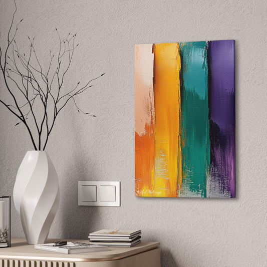 Acrylic Abstract Canvas Print - Richly Textured Artistry