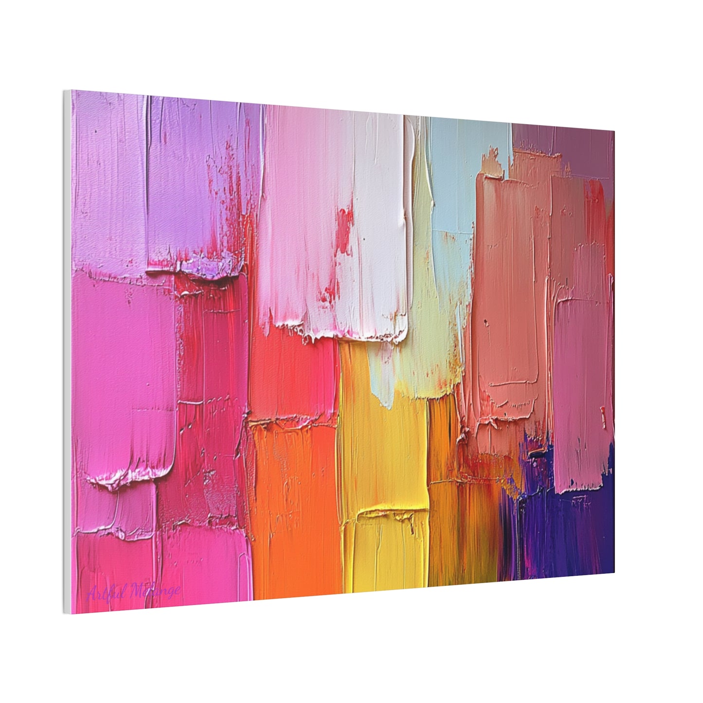 Acrylic Abstract Canvas Print - Richly Textured Artistry