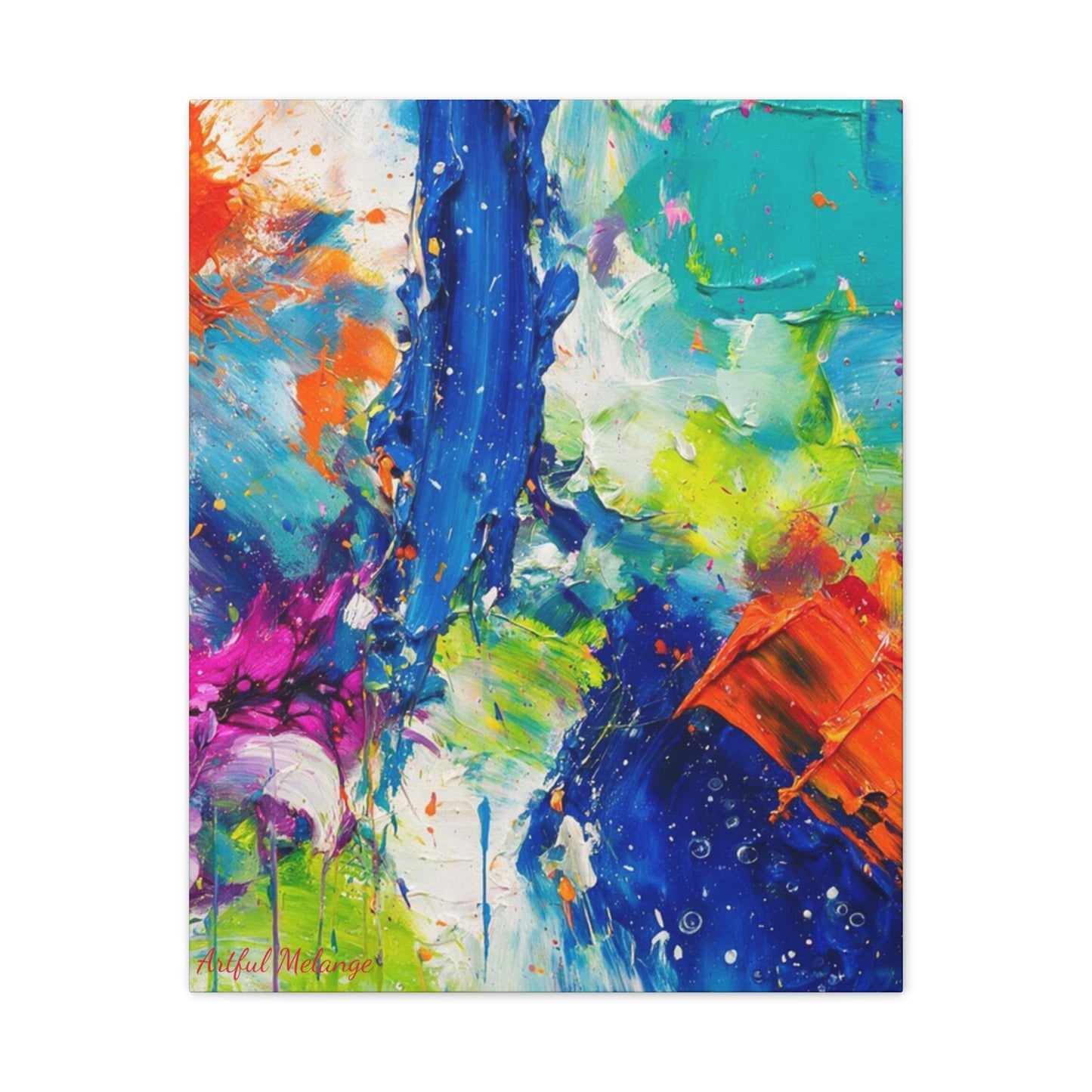 Acrylic Abstract Canvas Print - Richly Textured Artistry