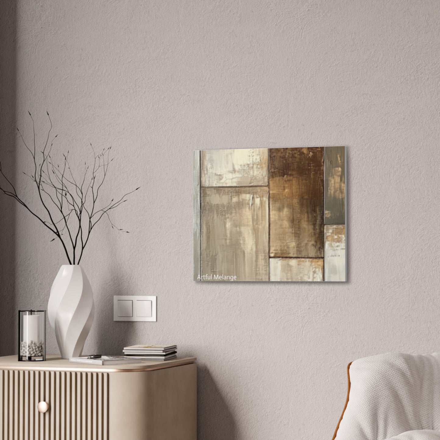 Acrylic Abstract Canvas Print - Richly Textured Artistry