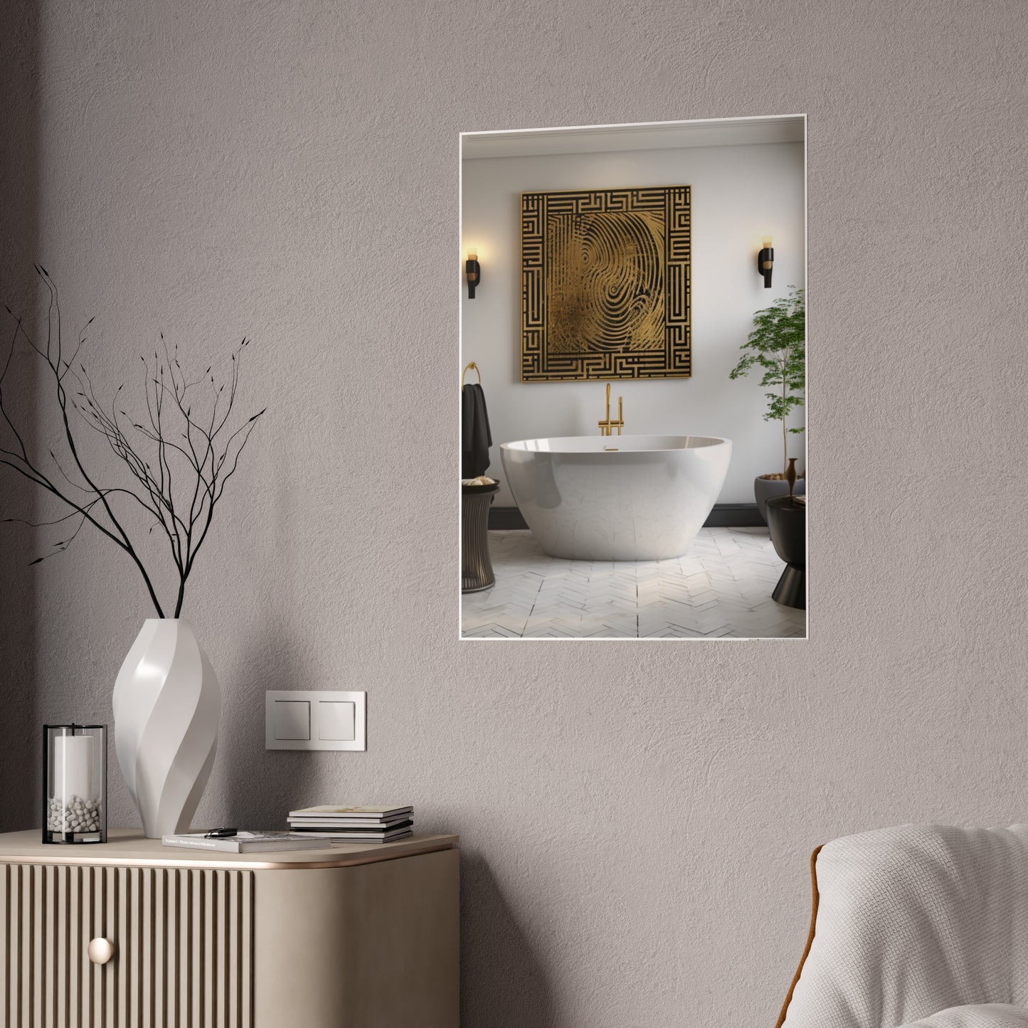 Cultural Elegance Bathscapes Poster Art
