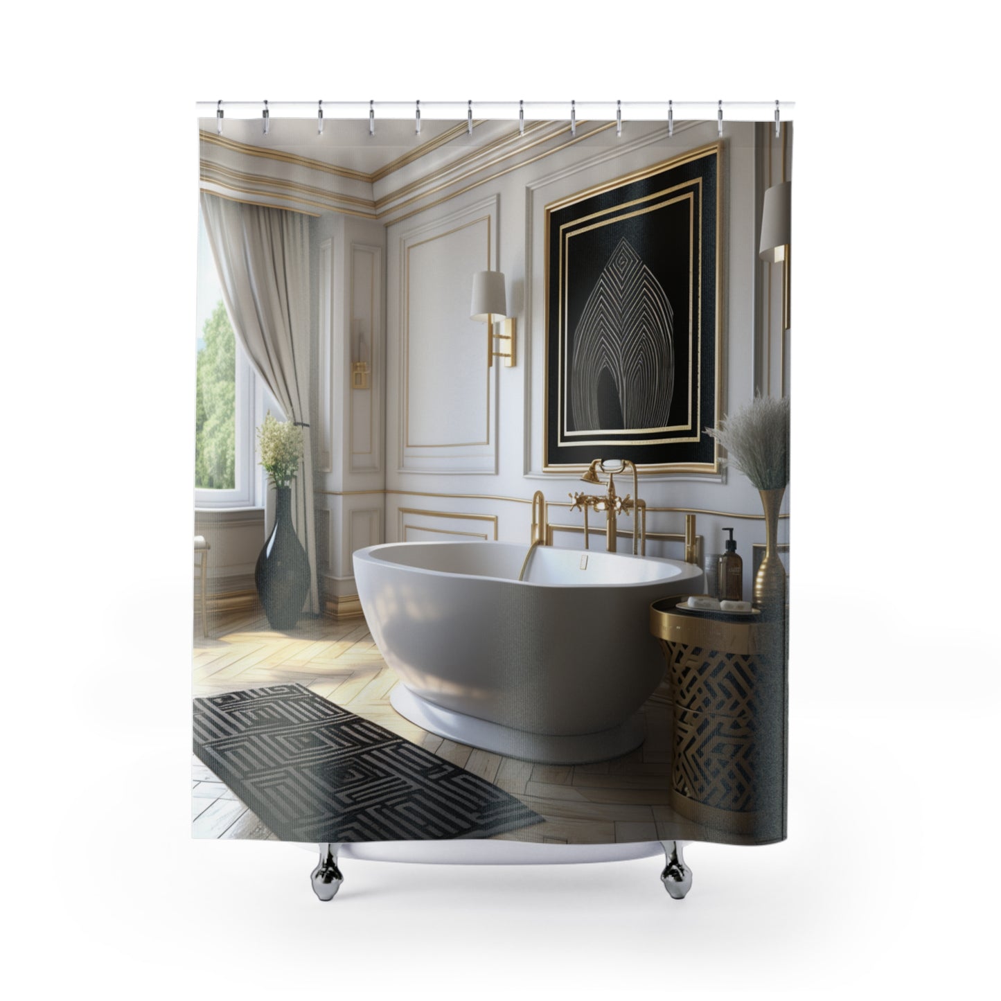 Heritage Tapestry Afro Centric   Shower Curtain