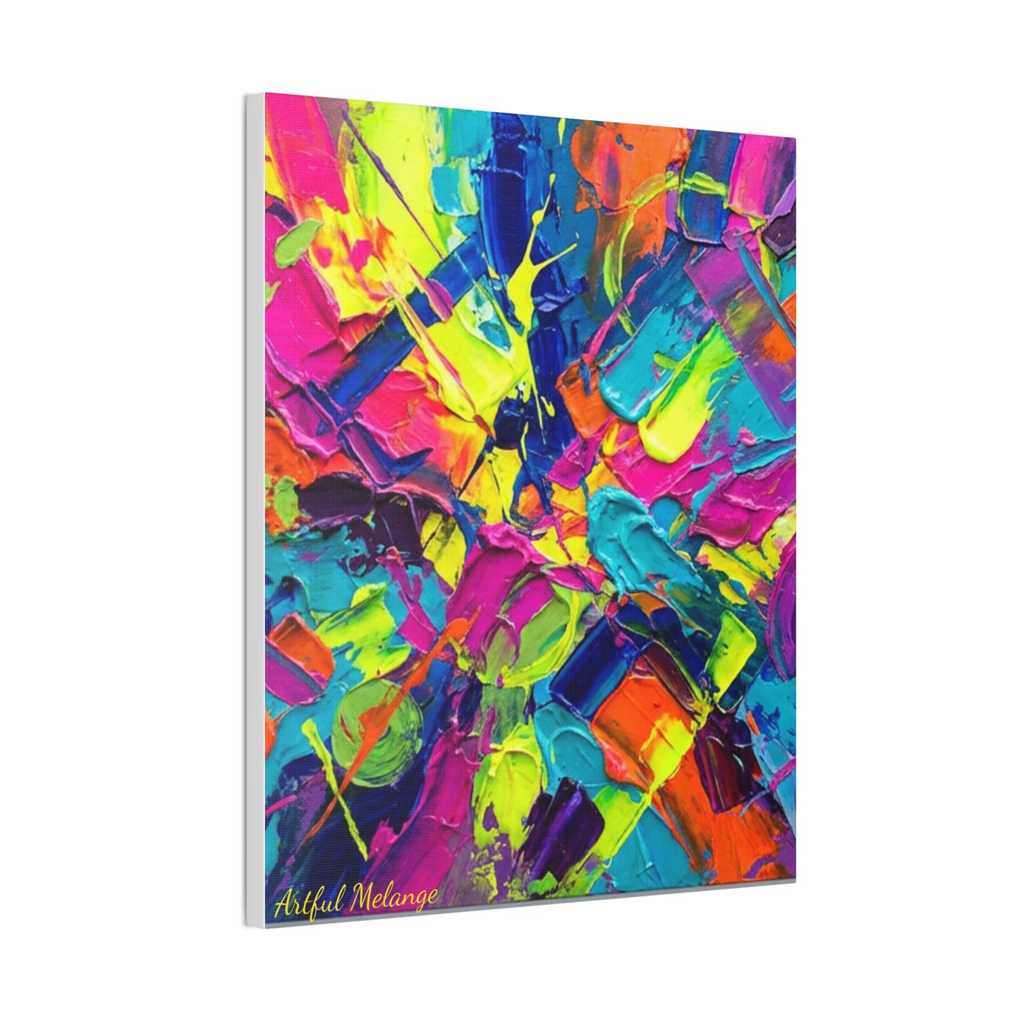 Acrylic Abstract Canvas Print - Richly Textured Artistry