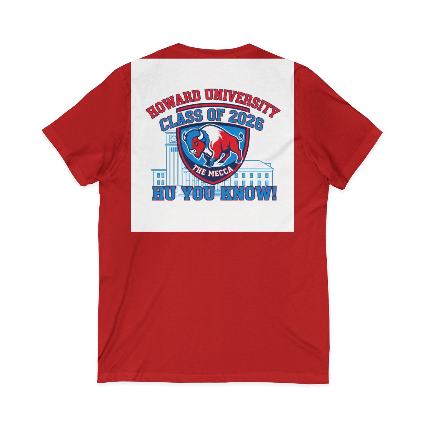 Howard University Class of 2026 Unisex V-Neck T-Shirt | The Mecca Incoming Class Tee
