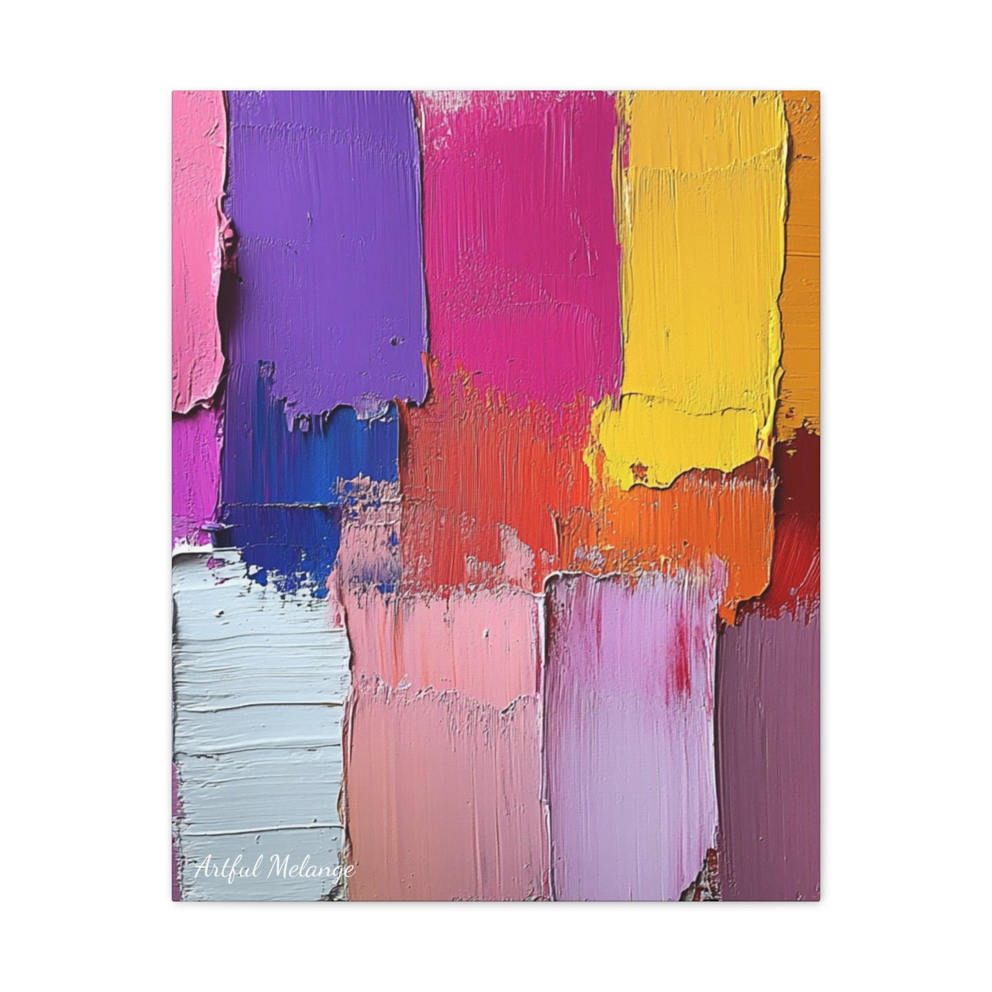 Acrylic Abstract Canvas Print - Richly Textured Artistry