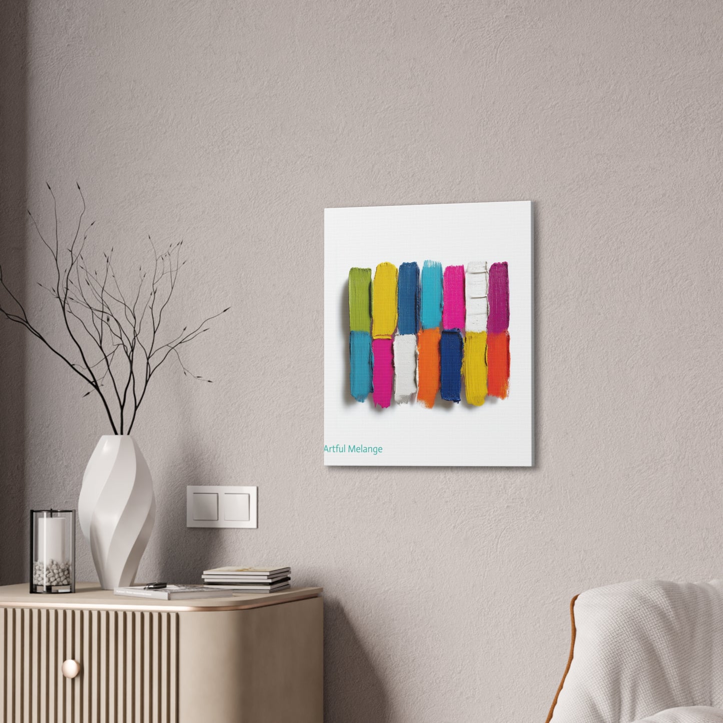 Acrylic Abstract Canvas Print - Richly Textured Artistry