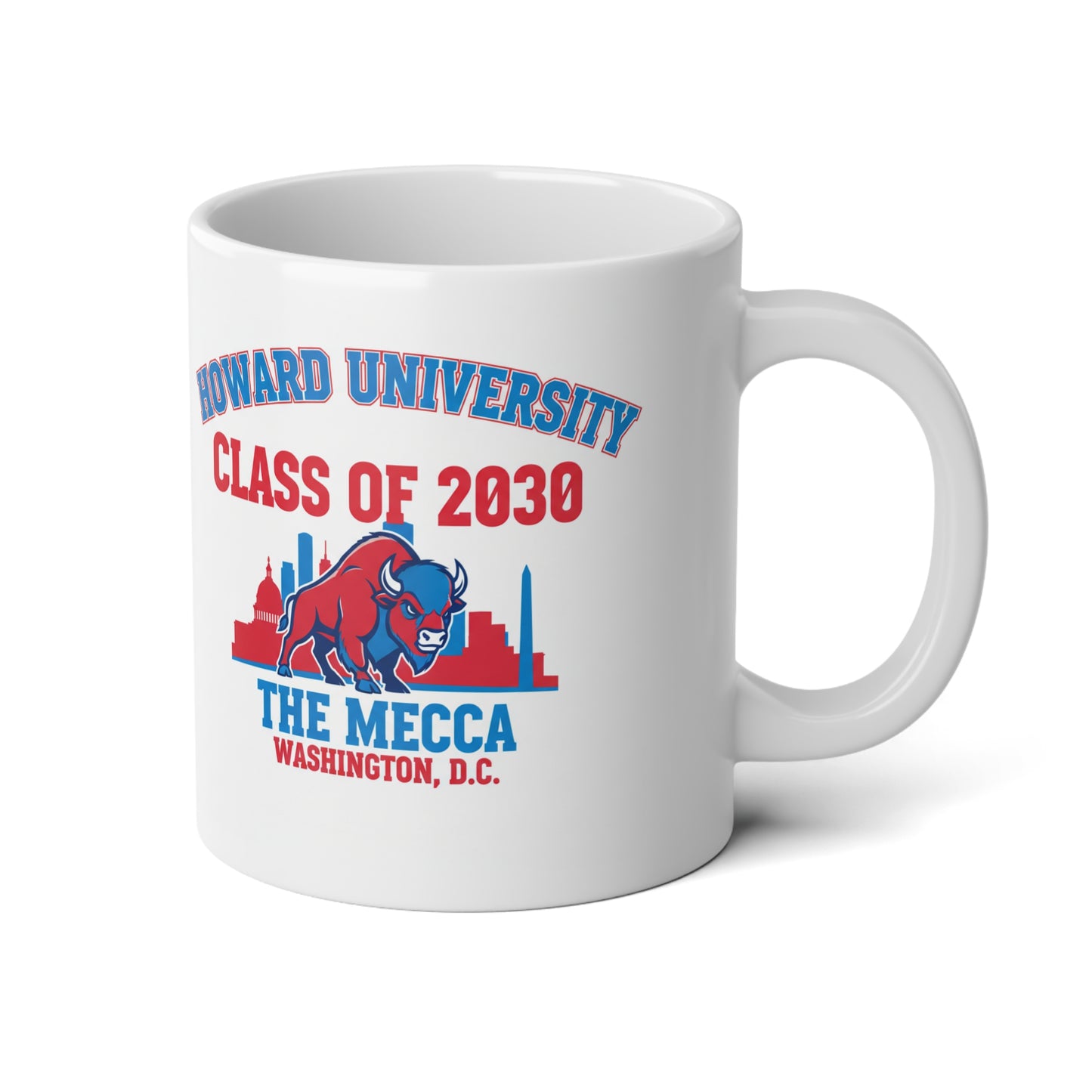Howard University Class of 2030 Mug – Welcome the Legacy,Celebrate the Future,Jumbo Mug, 20oz