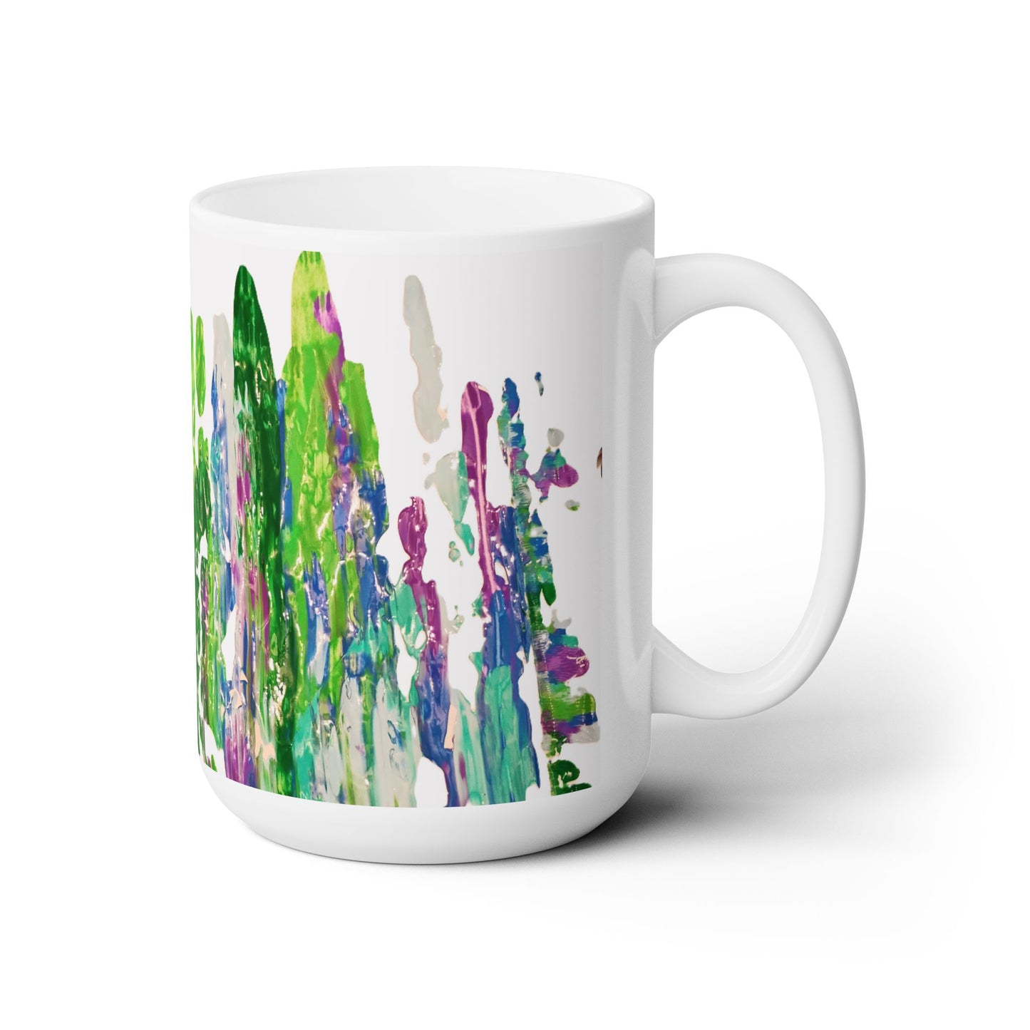 Artsy Abstract Ceramic Mug 15oz