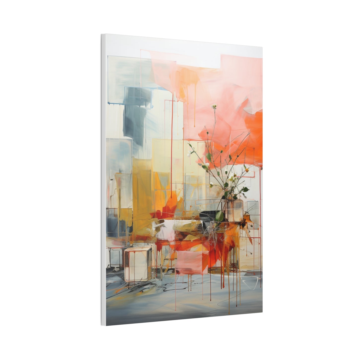 Timeless Elegance: Refined Muted Hues Canvas Print for Sophisticated Living Spaces