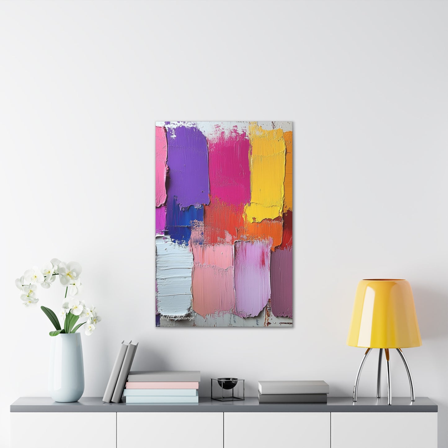 Acrylic Abstract Canvas Print - Richly Textured Artistry