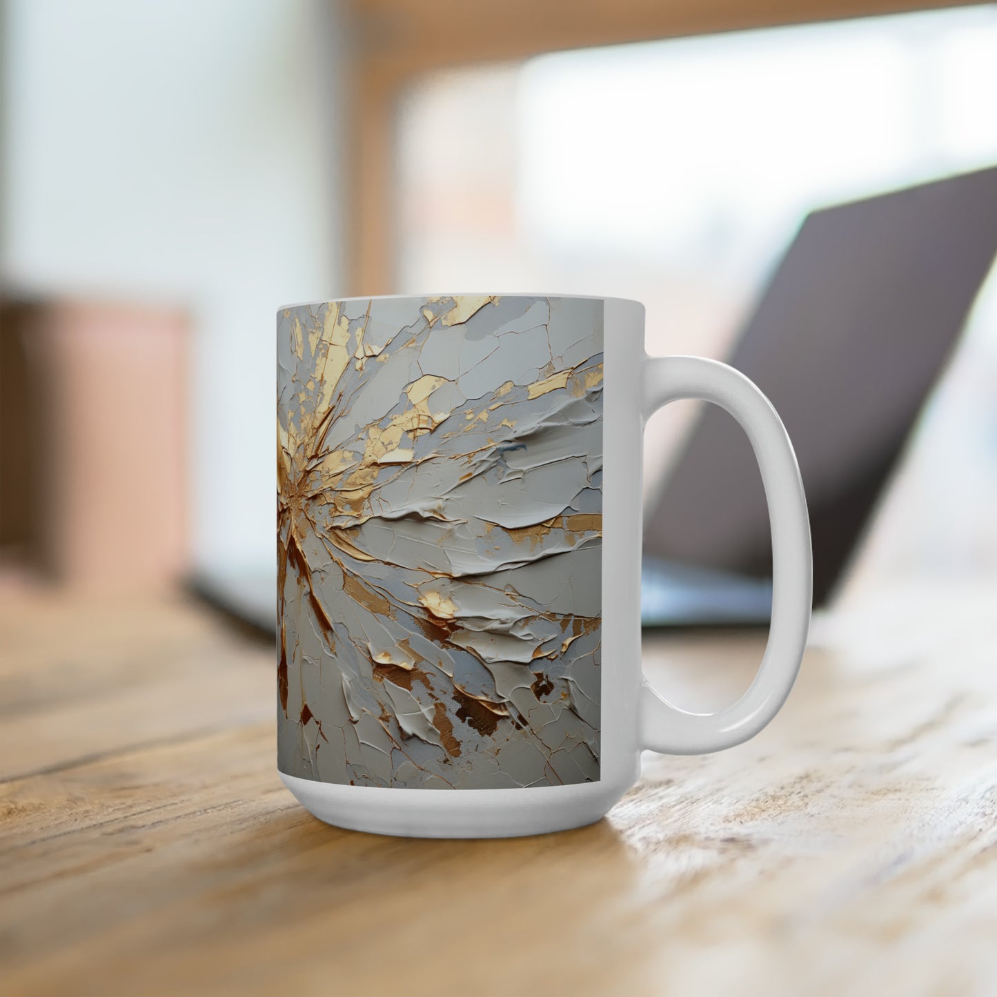 Artsy Abstract Ceramic Mug 15oz