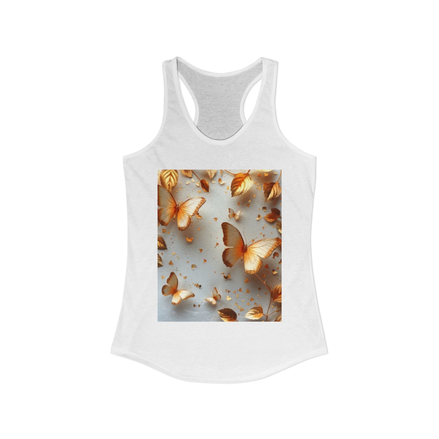 Flutter & Flow | Women's Razorback  T-Shirts with Artistic Butterflies 5