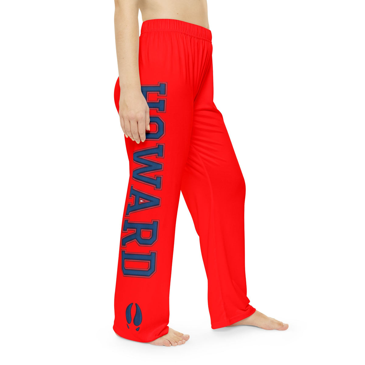 Howard-Inspired Women’s Pajama Pants | HBCU Lounge Bottoms/ Bright Red
