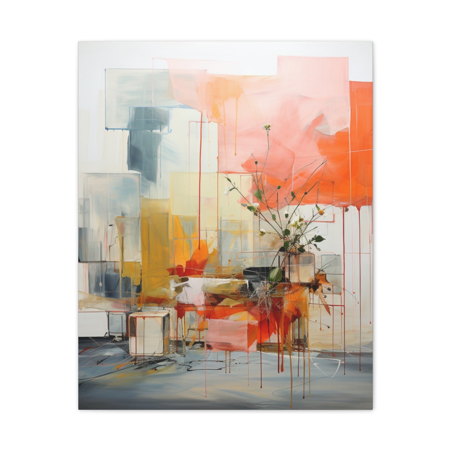 Timeless Elegance: Refined Muted Hues Canvas Print for Sophisticated Living Spaces