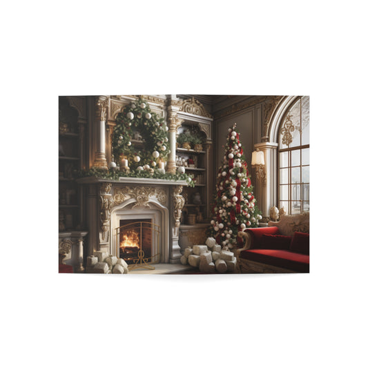 Regal Radiance: Opulent Christmas Greeting Cards