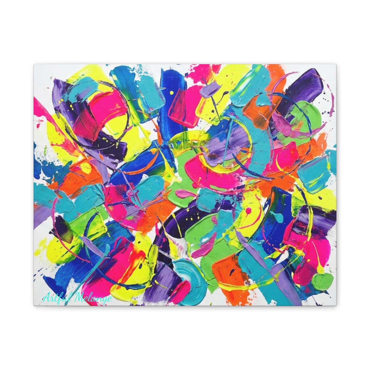 Acrylic Abstract Canvas Print - Richly Textured Artistry