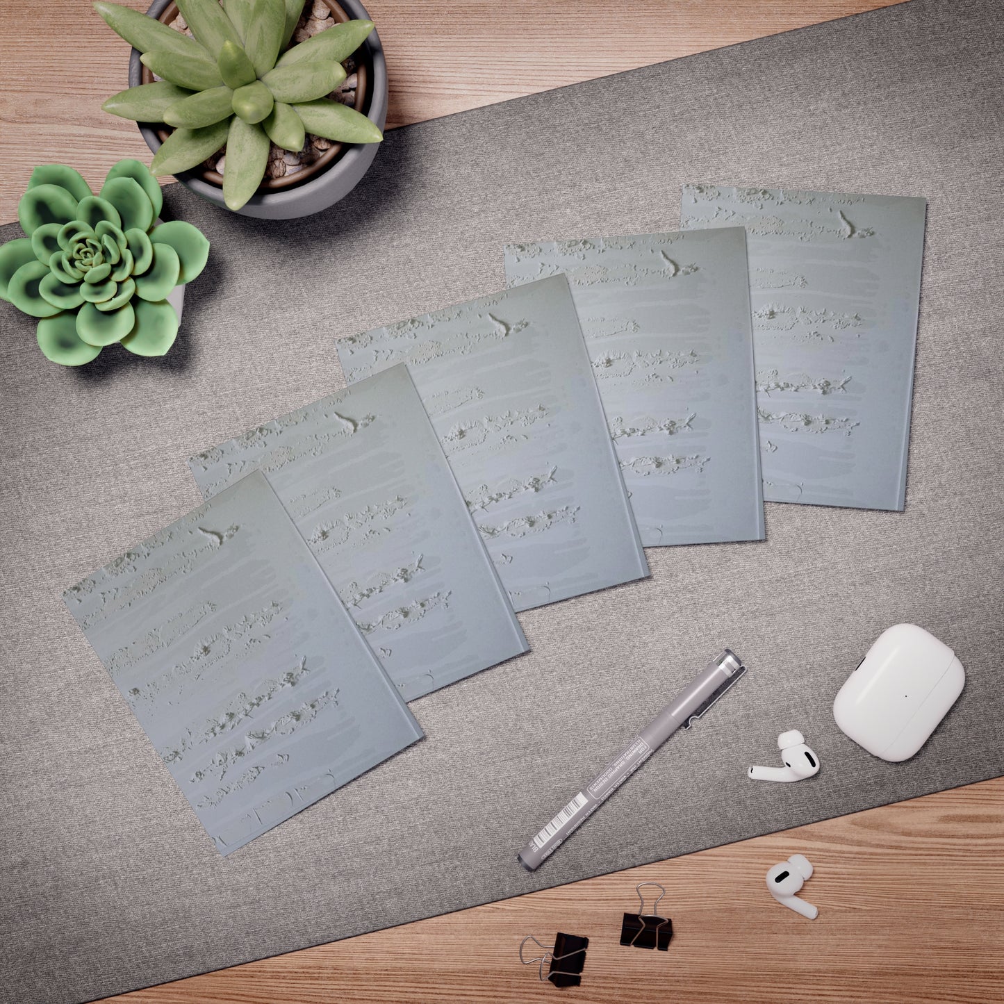 Elegance in Ink:  Abstract Art Note Card Set(5-Pack)