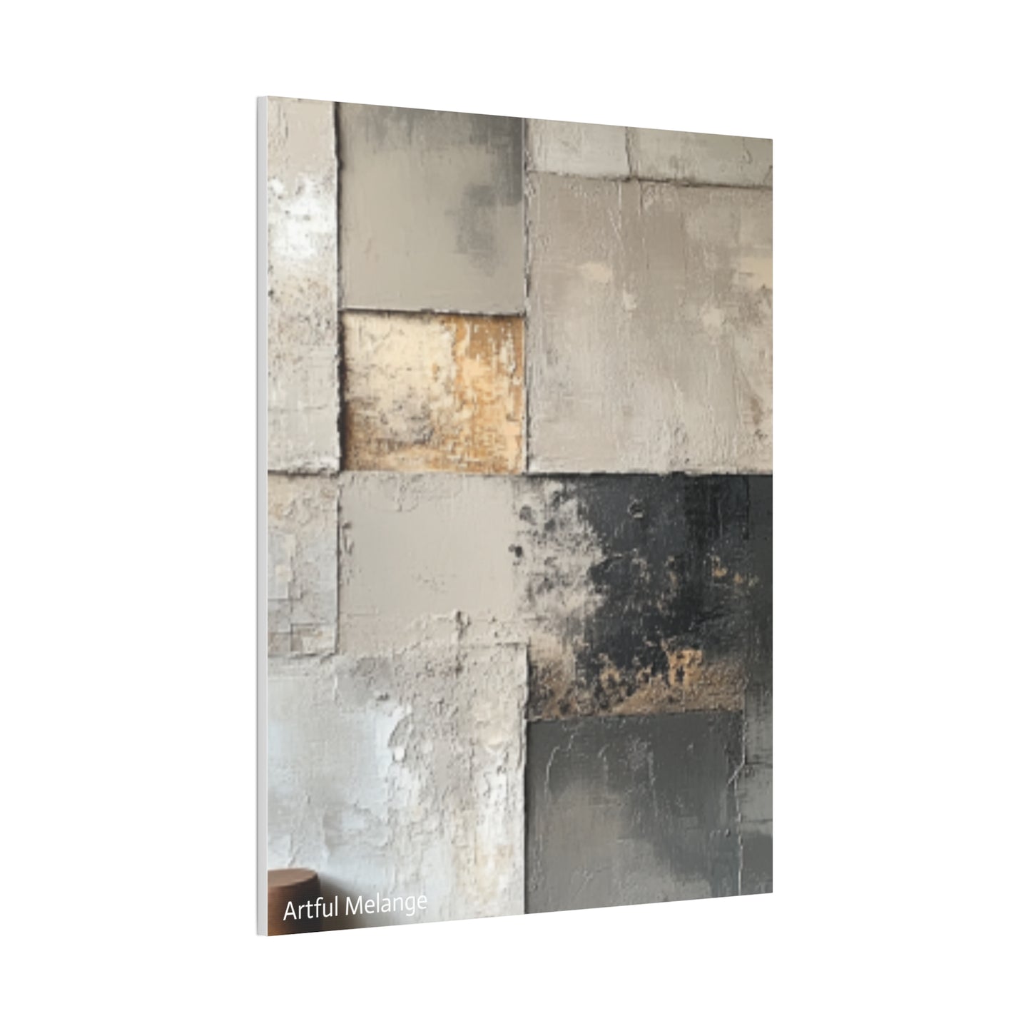 Acrylic Abstract Canvas Print - Richly Textured Artistry