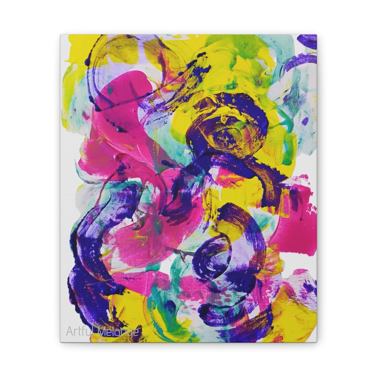 Primary Elegance: A Symphony of Sophistication Canvas Print