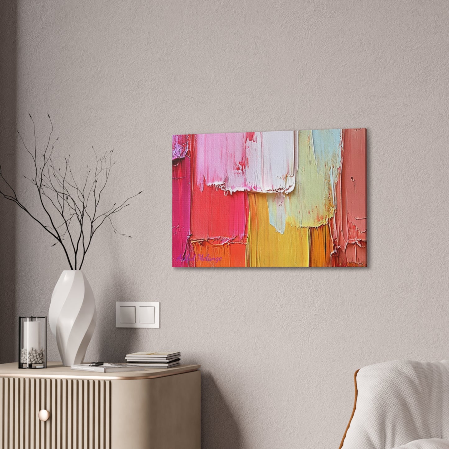 Acrylic Abstract Canvas Print - Richly Textured Artistry