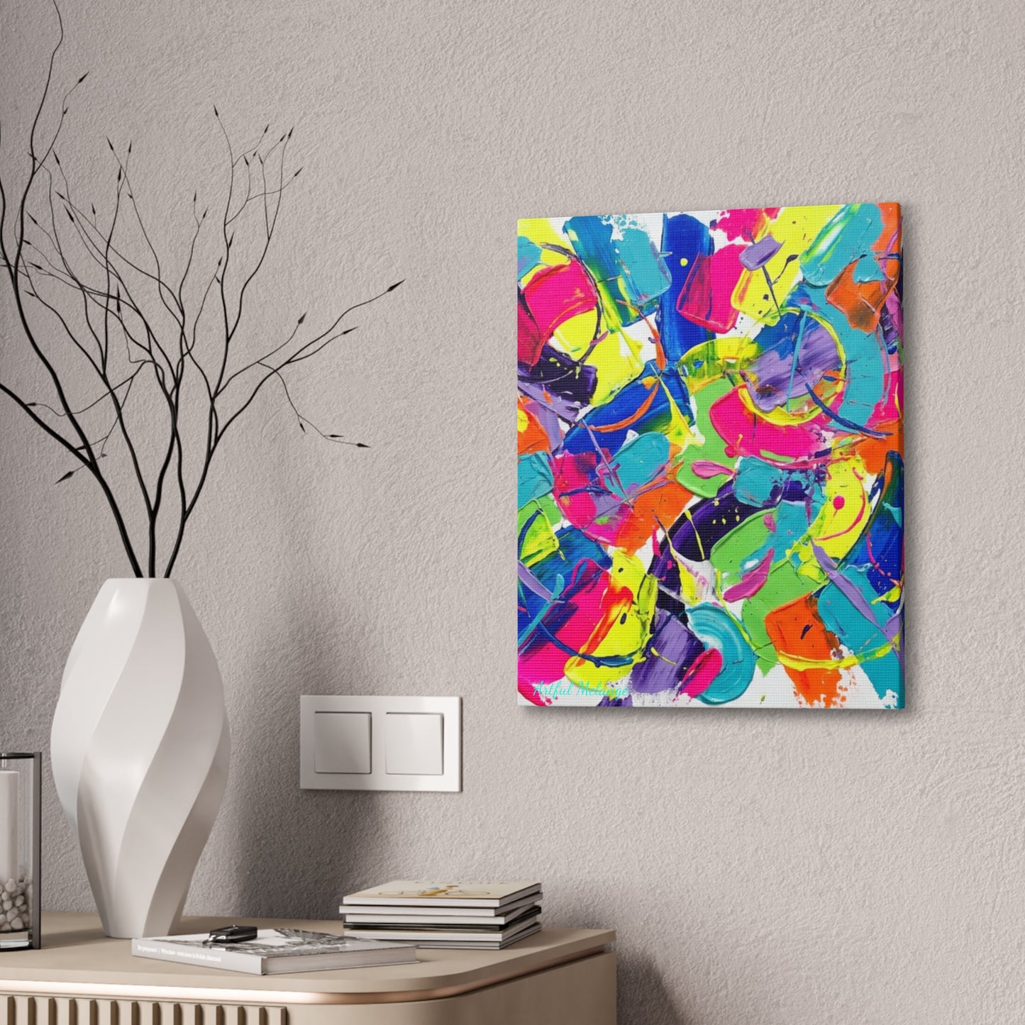 Acrylic Abstract Canvas Print - Richly Textured Artistry