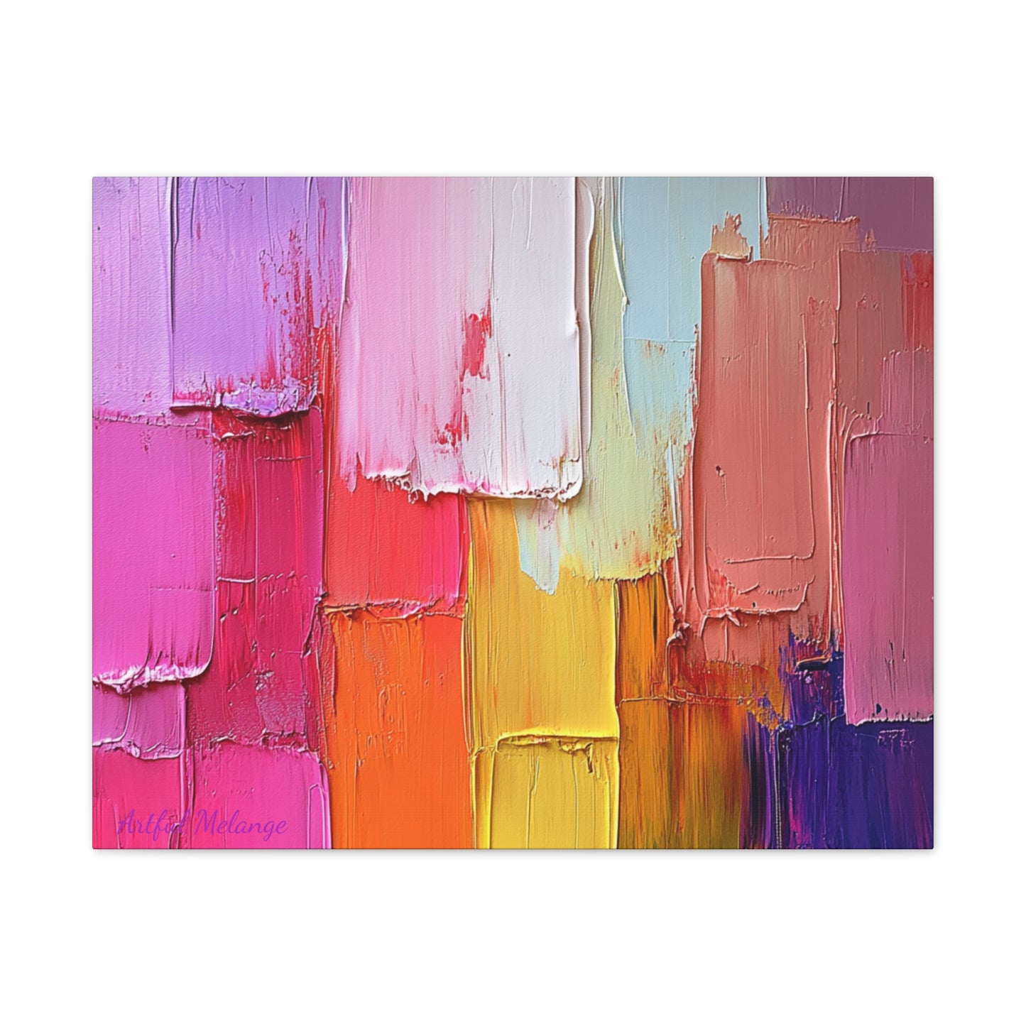Acrylic Abstract Canvas Print - Richly Textured Artistry