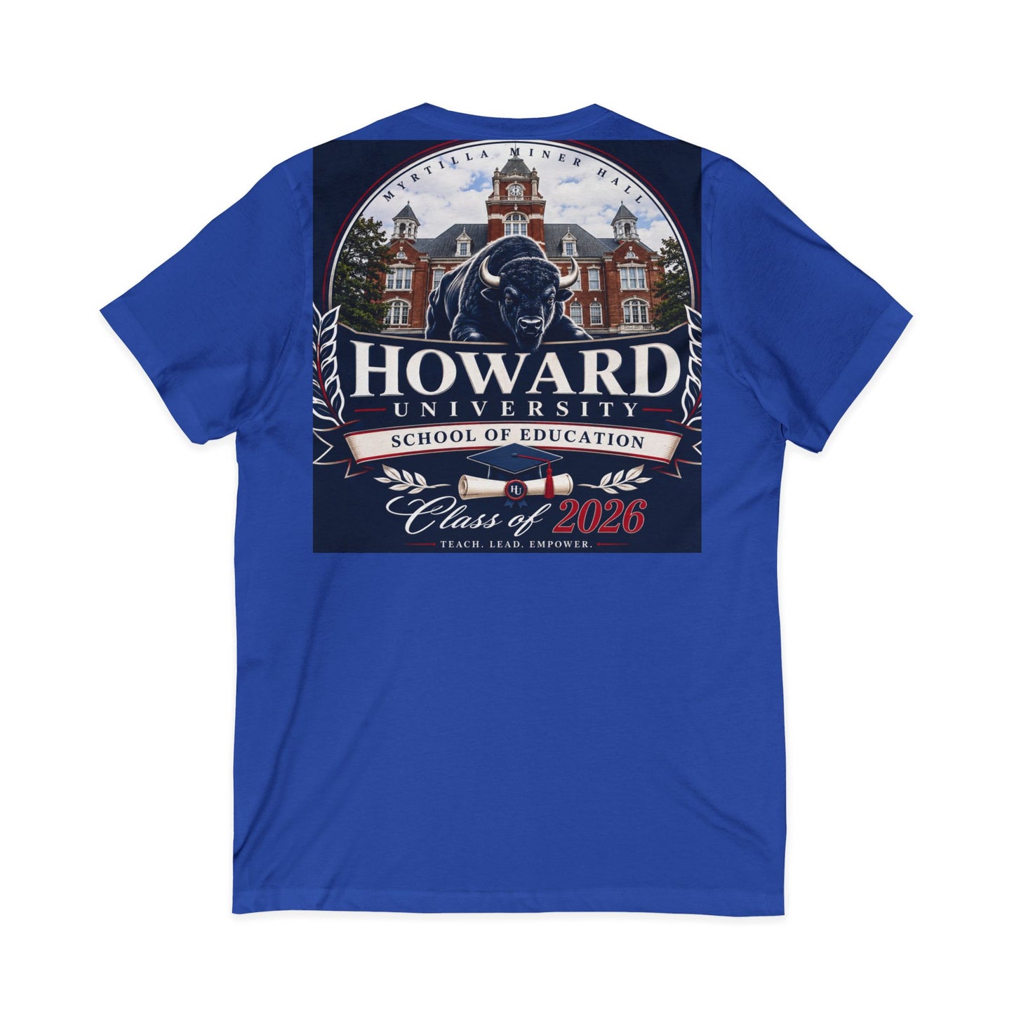 Howard University Class of 2026 Unisex V-Neck T-Shirt | The Mecca Incoming Class Tee