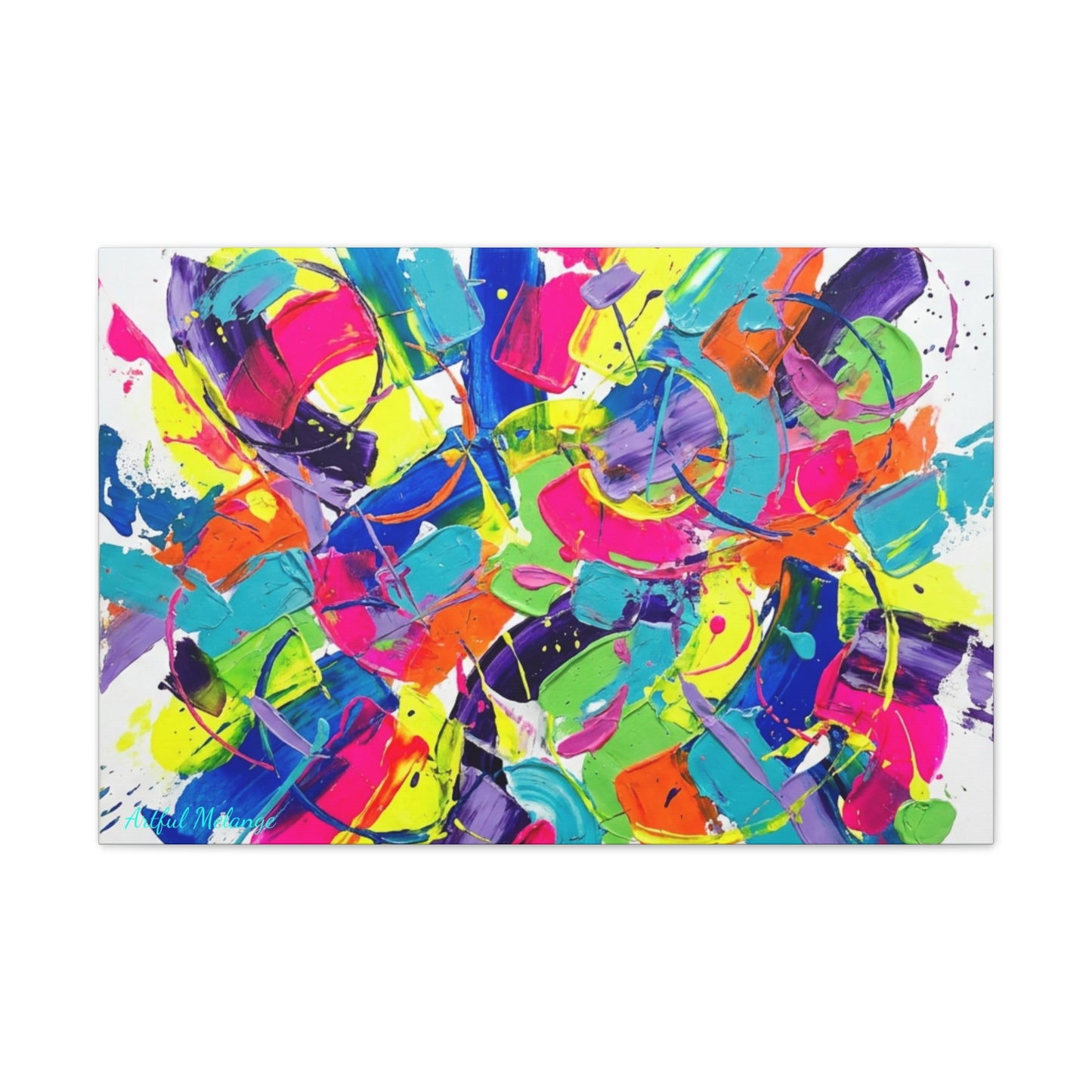 Acrylic Abstract Canvas Print - Richly Textured Artistry