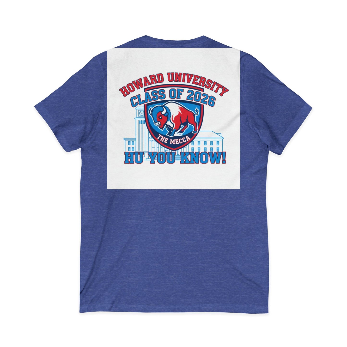 Howard University Class of 2026 Unisex V-Neck T-Shirt | The Mecca Incoming Class Tee