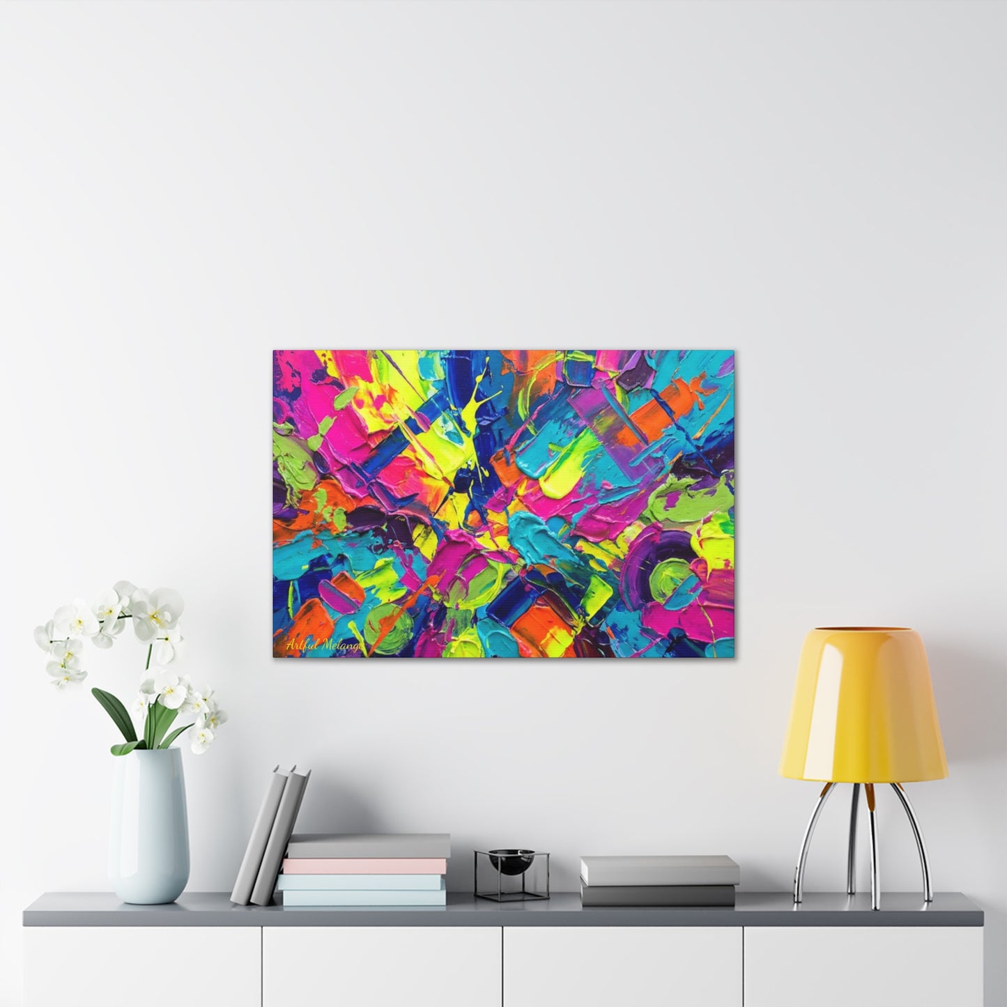 Acrylic Abstract Canvas Print - Richly Textured Artistry