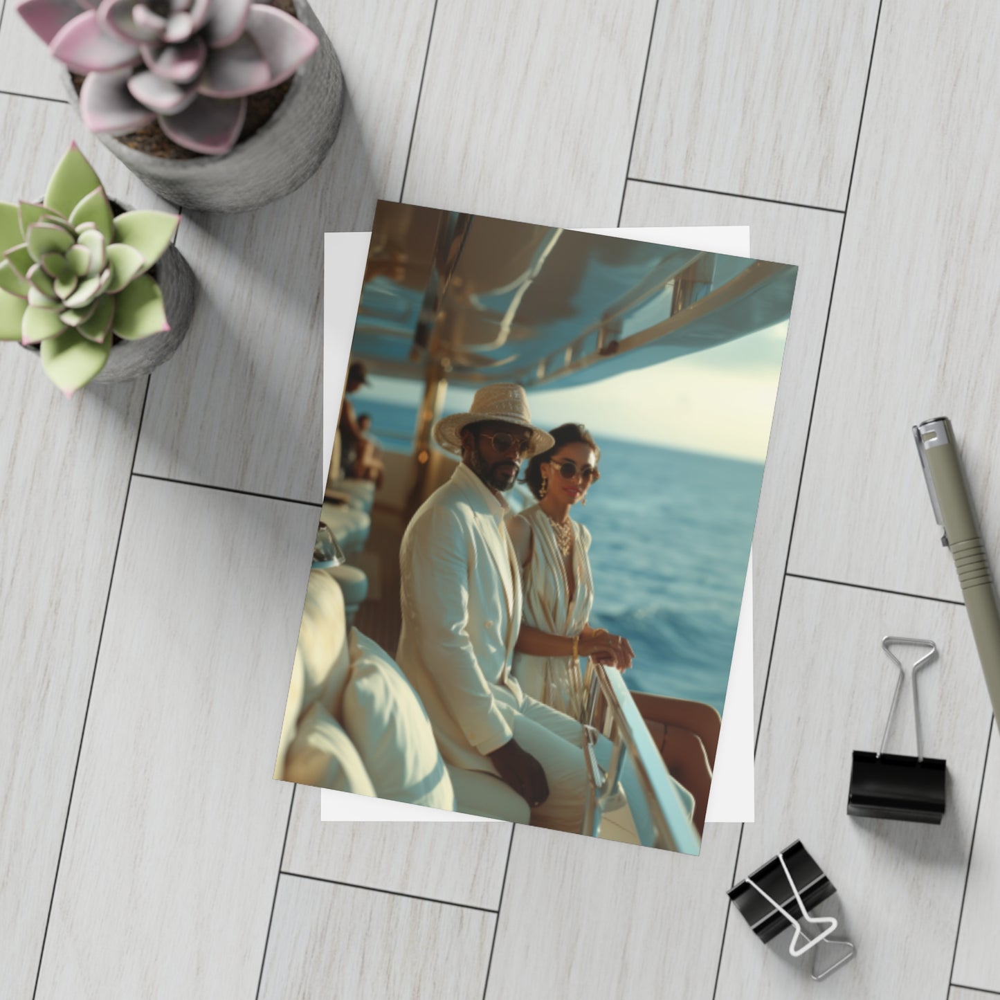 Sail & Celebrate: A Day of Elegance Yacht/Boat Party Invitation Bundles (envelopes included)
