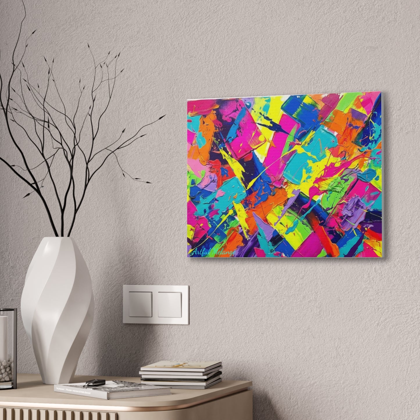 Acrylic Abstract Canvas Print - Richly Textured Artistry