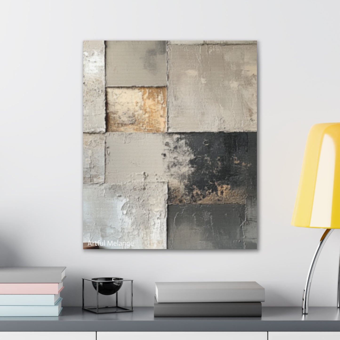 Acrylic Abstract Canvas Print - Richly Textured Artistry