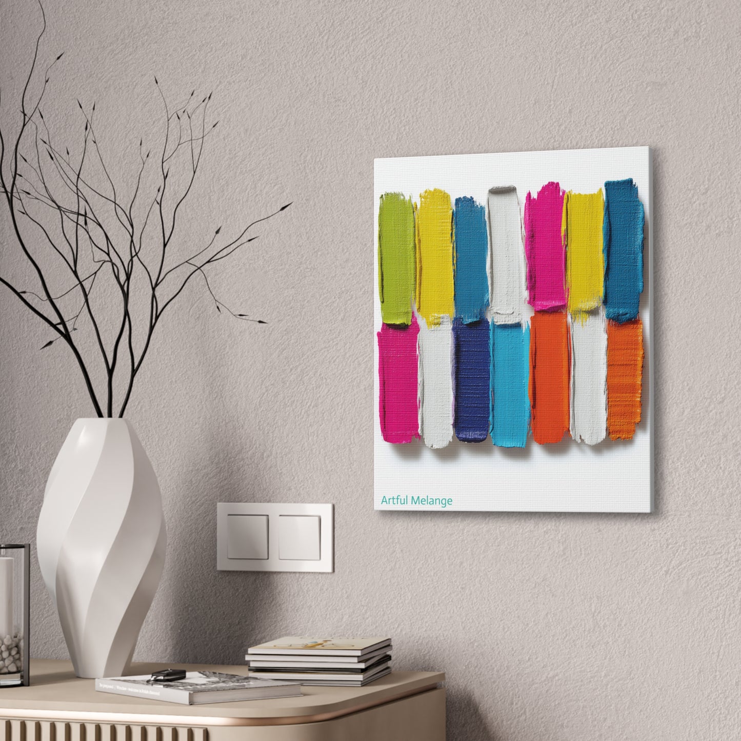 Acrylic Abstract Canvas Print - Richly Textured Artistry