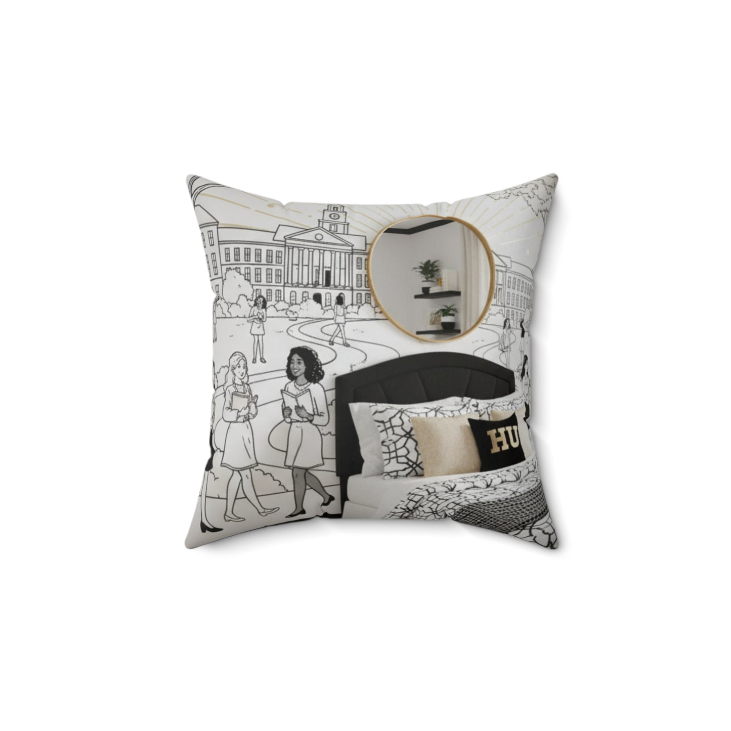HOWARD NIGHTS PILLOW COLLECTION/ LIVE THE YARD /STYLE YOUR SPACE BLK1