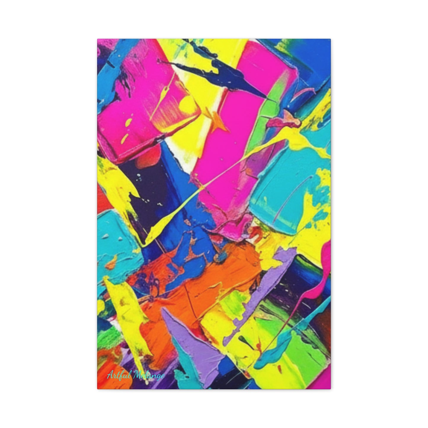 Acrylic Abstract Canvas Print - Richly Textured Artistry