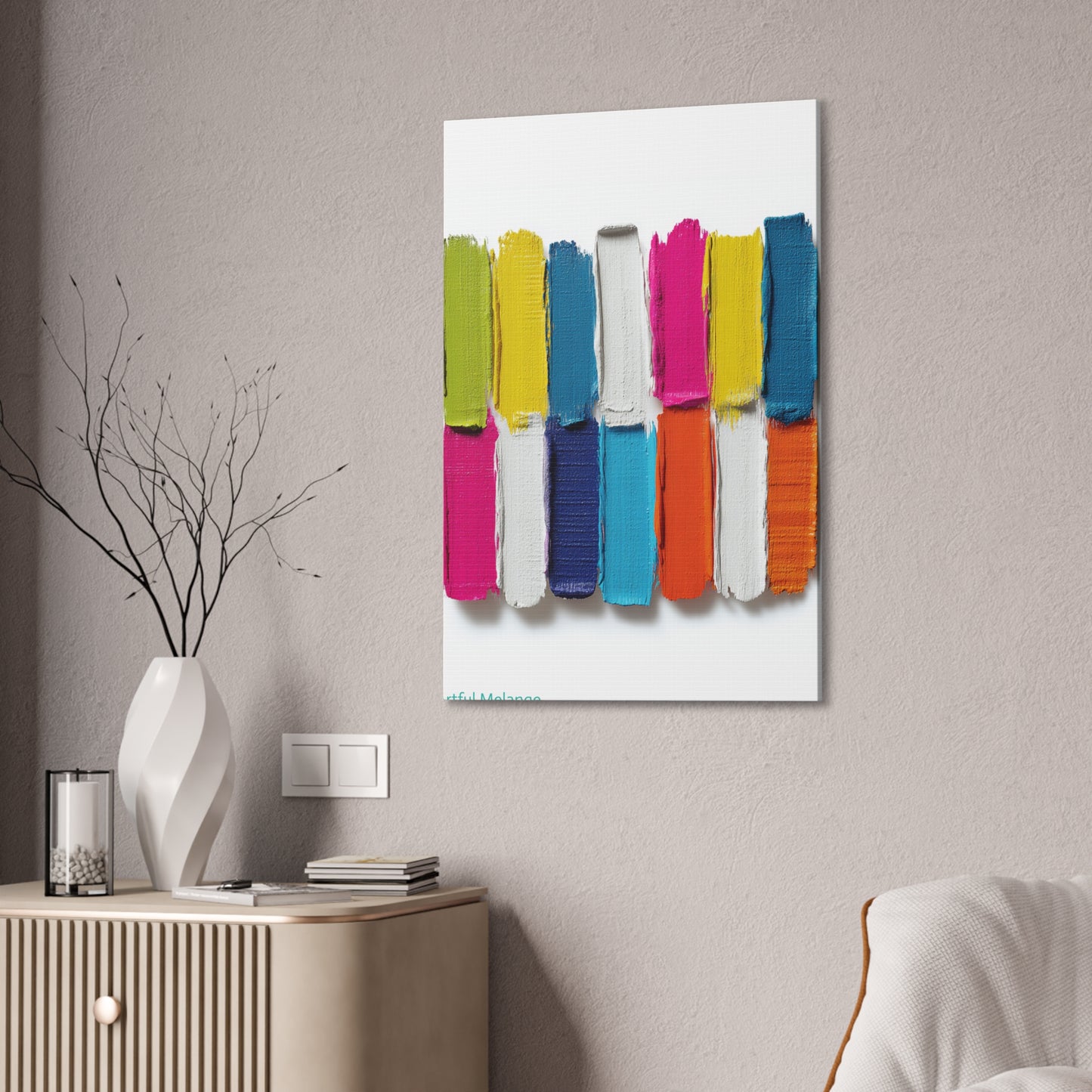 Acrylic Abstract Canvas Print - Richly Textured Artistry