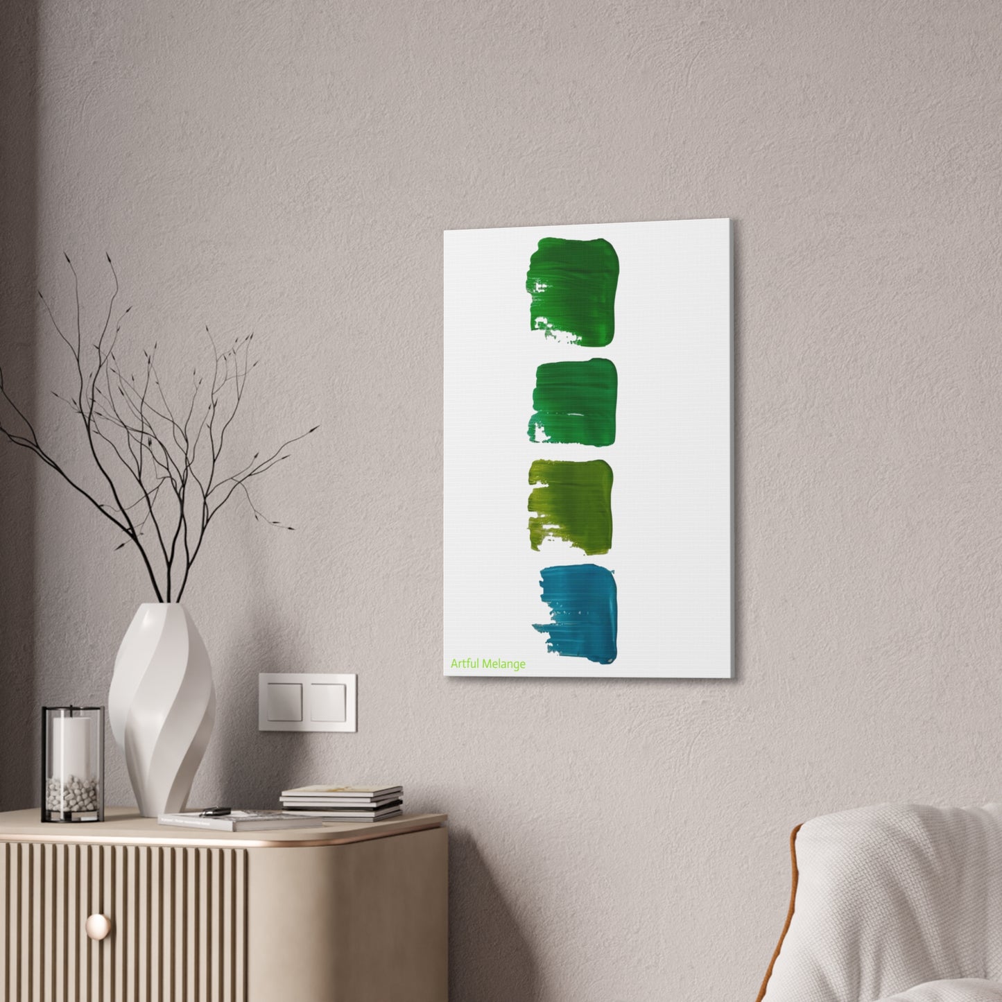 Acrylic Abstract Canvas Print - Richly Textured Artistry