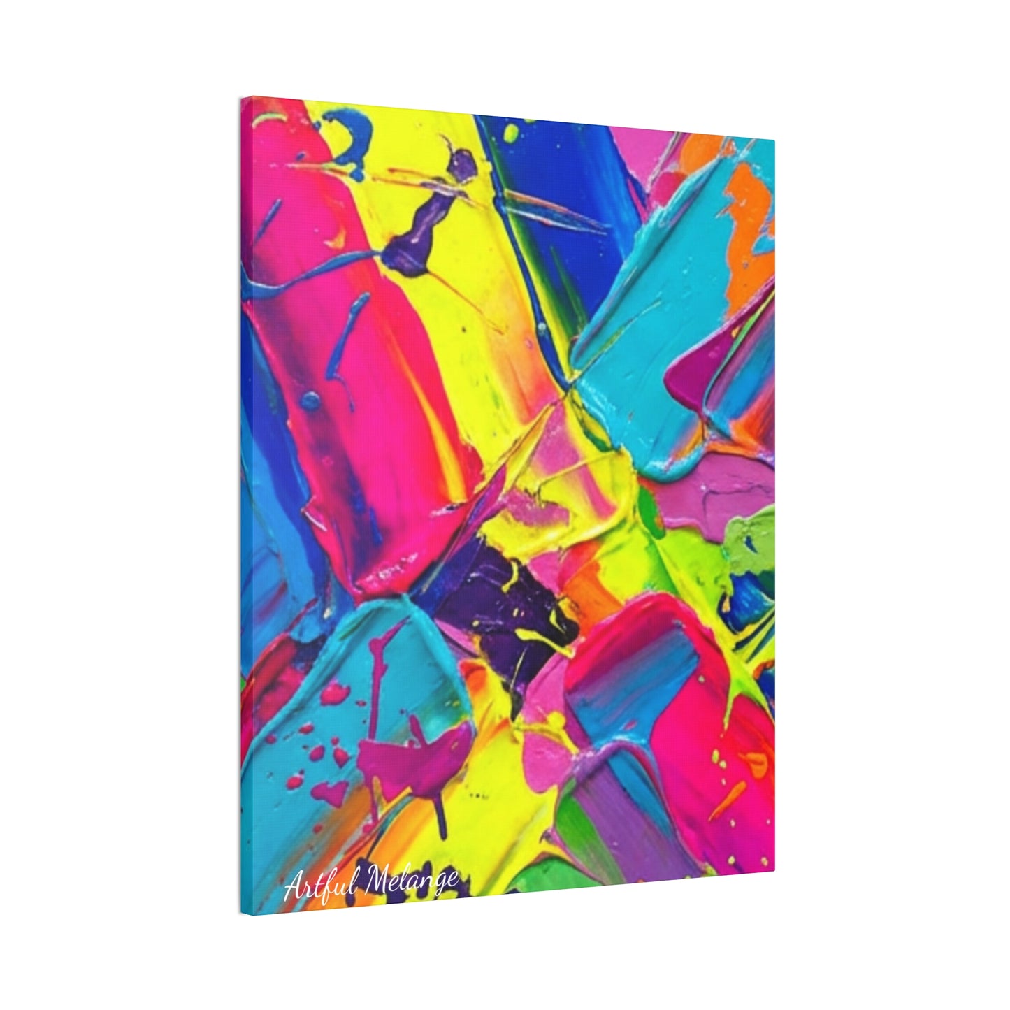 Acrylic Abstract Canvas Print - Richly Textured Artistry