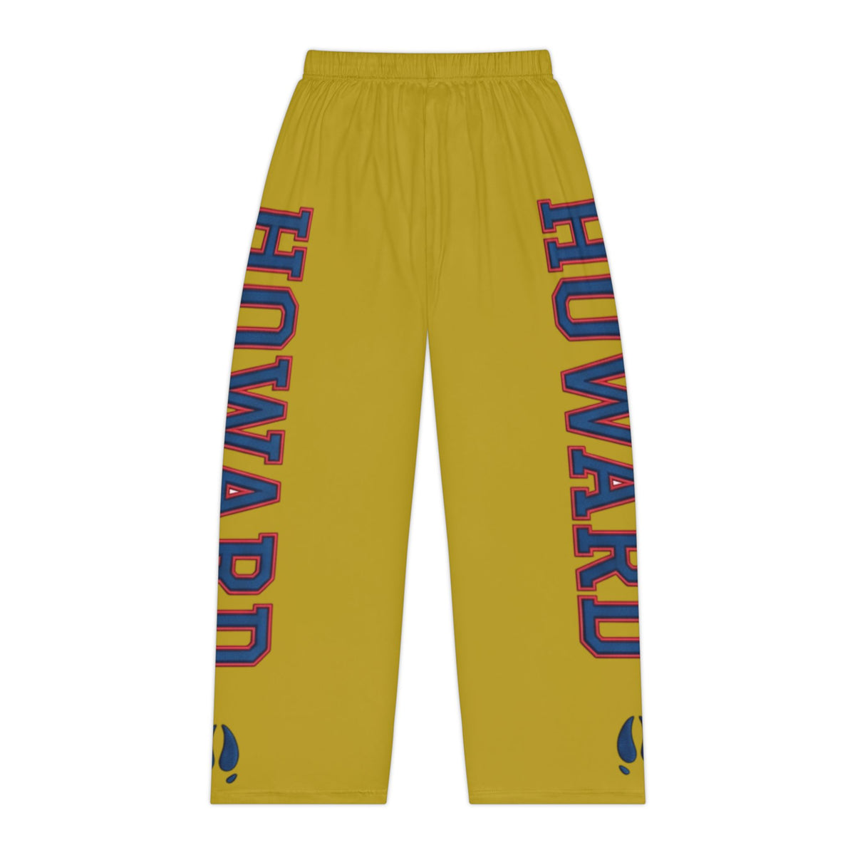 Howard-Inspired Women’s Pajama Pants | HBCU Lounge Bottoms/ Gold