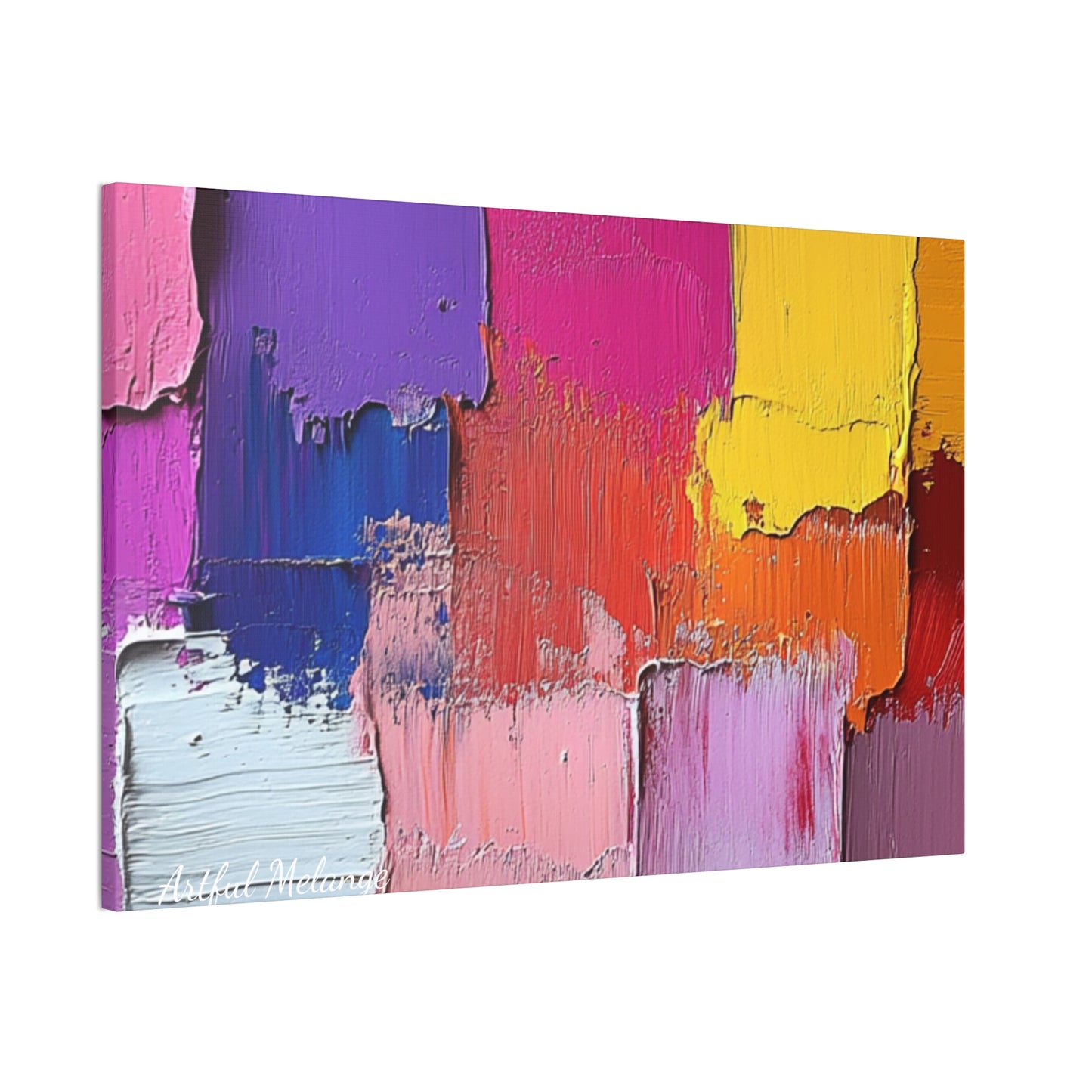 Acrylic Abstract Canvas Print - Richly Textured Artistry