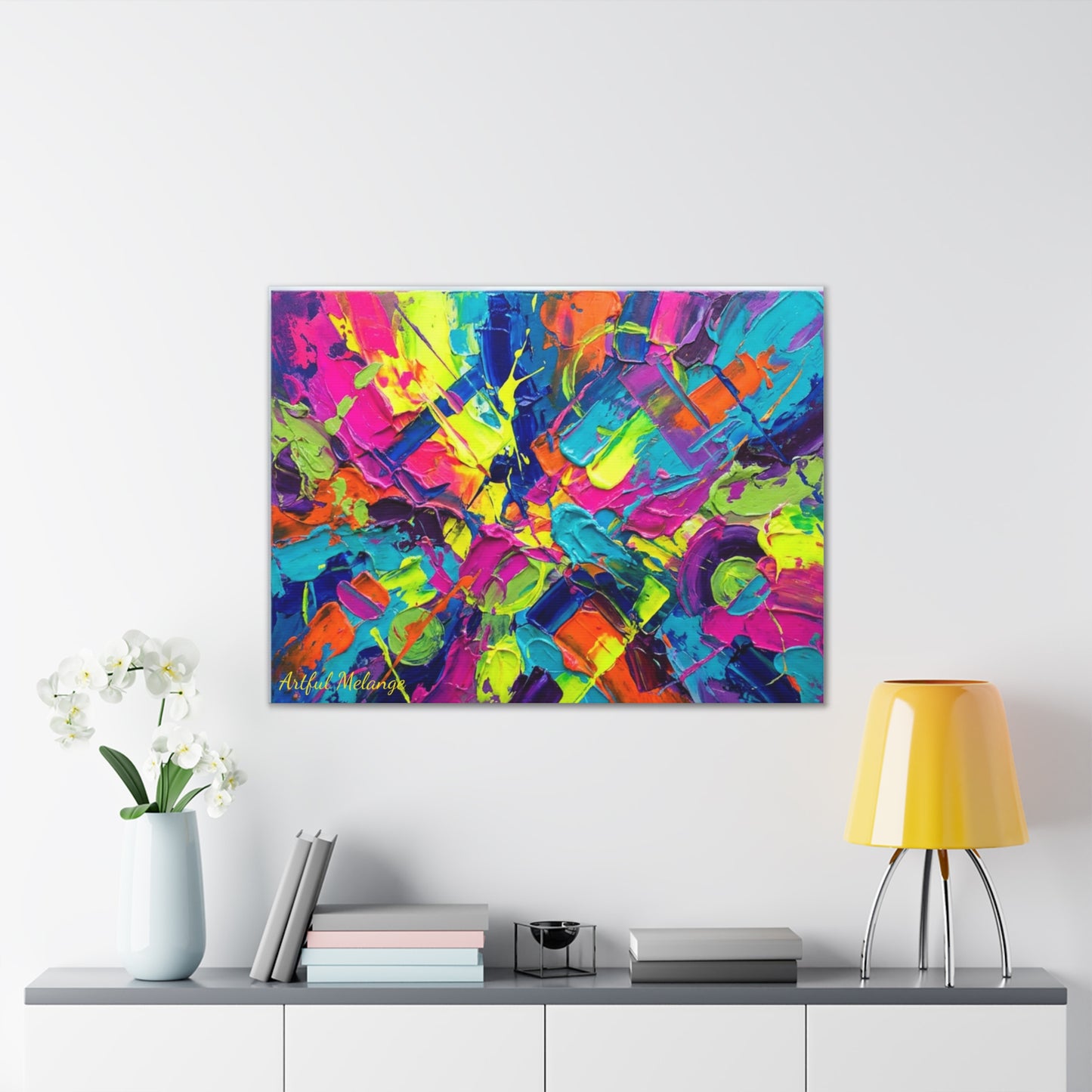 Acrylic Abstract Canvas Print - Richly Textured Artistry